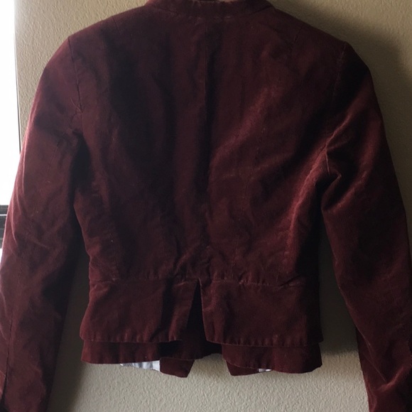 H&M Rust Corduroy Fitted Stretch Blazer - Picture 4 of 6